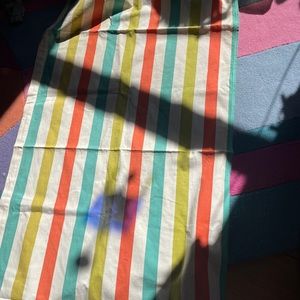 Single Vintage striped curtain